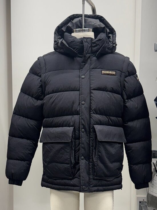 Napapijri Other - Napapijri Black Modular 3-in-1 Jacket – Removable Hood & Sleeves